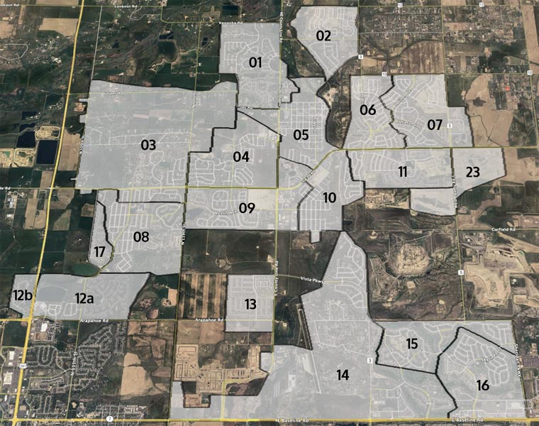 Map of Erie construction and PON numbers.