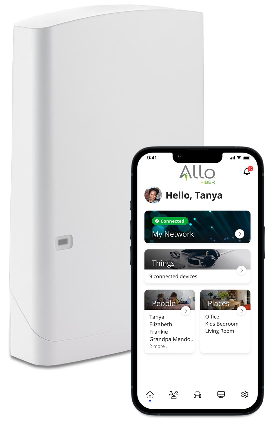 Introducing Outdoor Essentials, the new water resistant outdoor high-speed wi-fi extender system from ALLO Fiber.