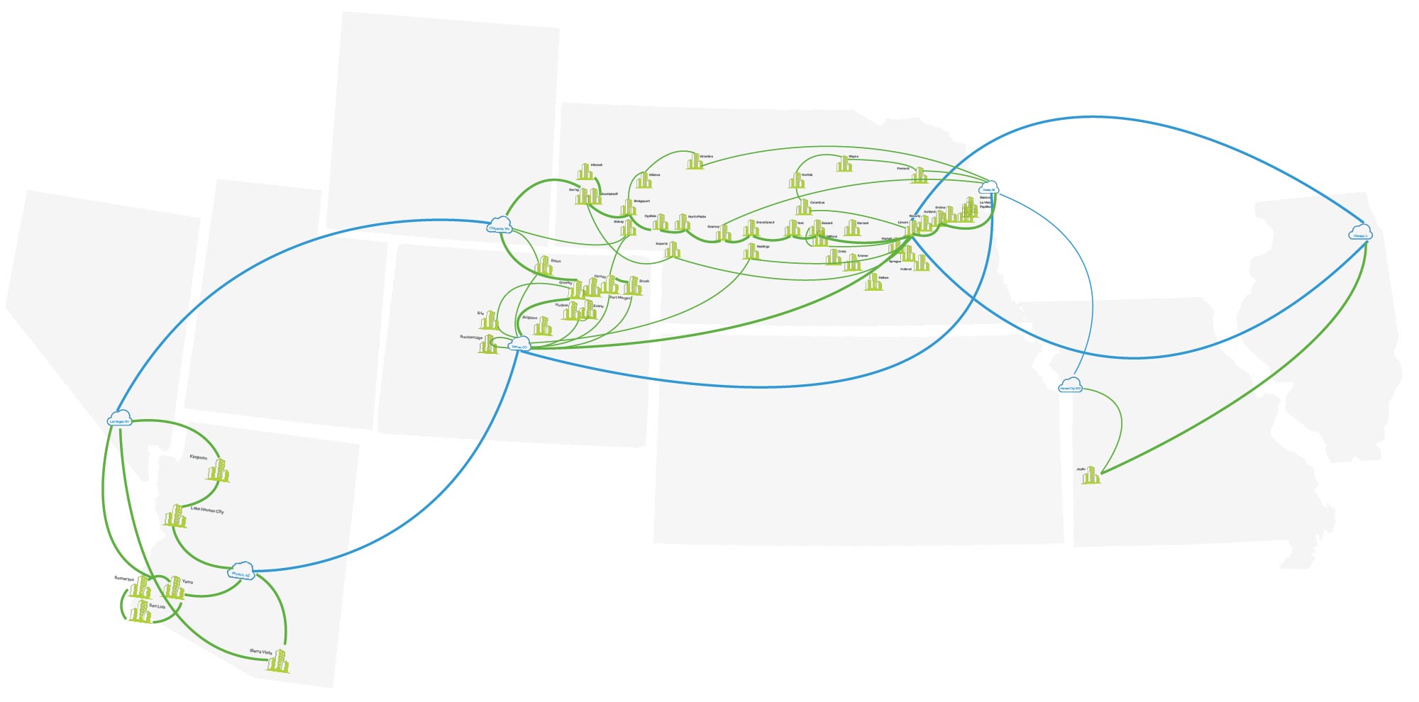 ALLO Fiber network map